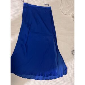 Free People Blue Slip Skirt